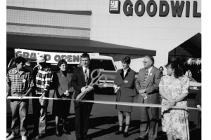 Ribbon cutting at Boise Goodwill store
